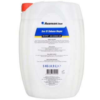 Avansas Clean Beyaz Sıvı Sabun 4.9 lt Sabun kullananlar yorumlar
